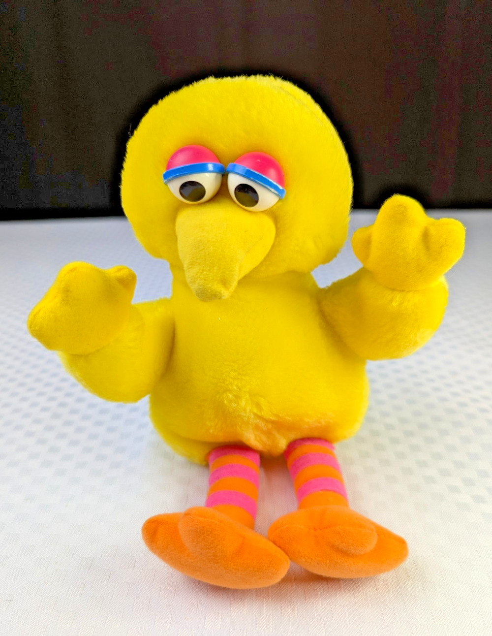 Vintage Sesame Street Big Bird Yellow Soft Plush Stuffed Toy Animal